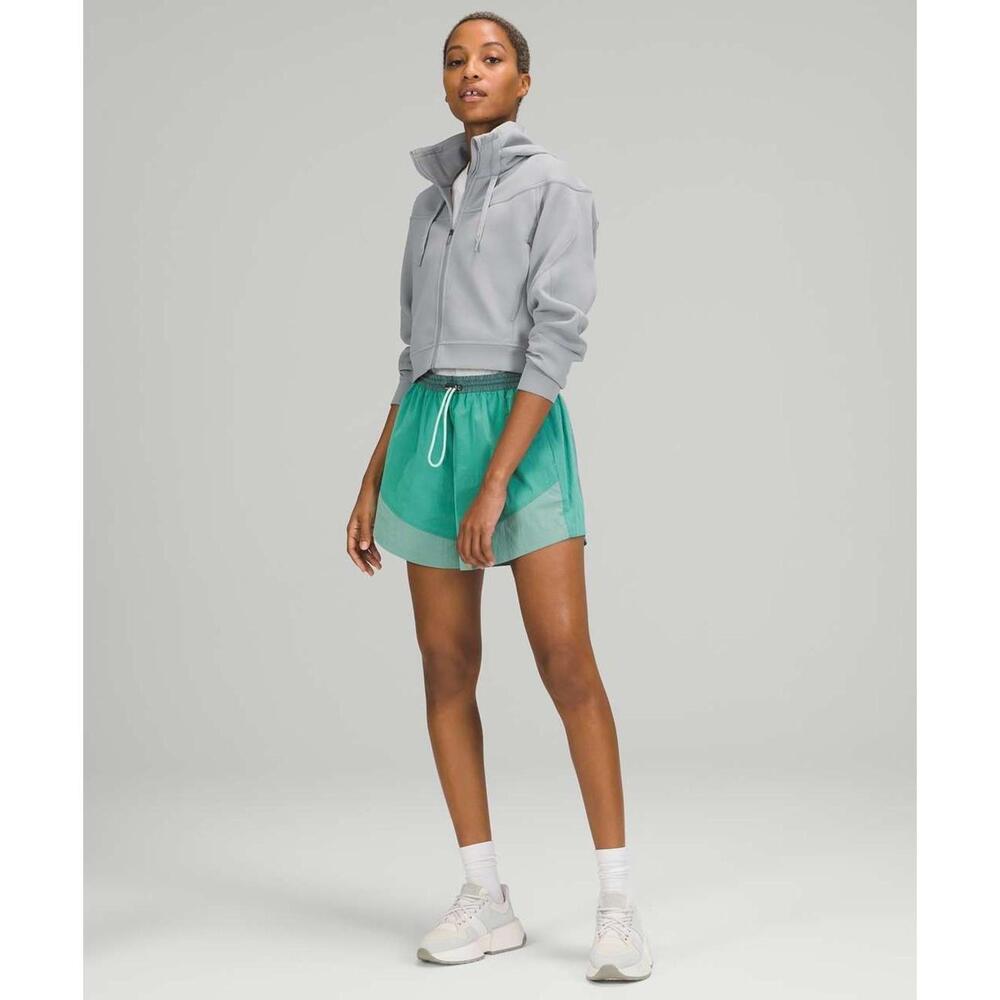 Lululemon Womens  Active Rogue Renegade Full Zip Rhino Grey Hoodie Jacket Sz 6